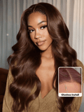 Glueless Auburn/Red Brown 13x4 Pre-Everything & 7x5 Lace Wig Loose Wave Adjustable Drawstring 150% Density