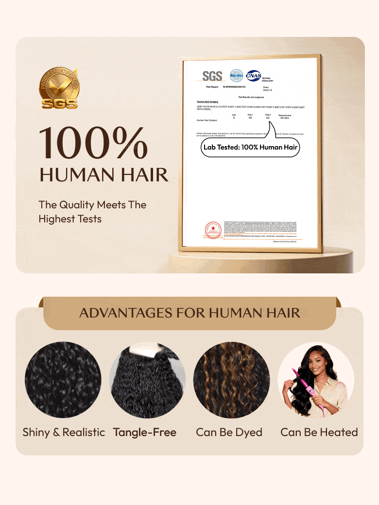 7x5 Bye-Bye Slip™ Put On And Go Glueless Water Wave Drawstring Wig With Baby Hair